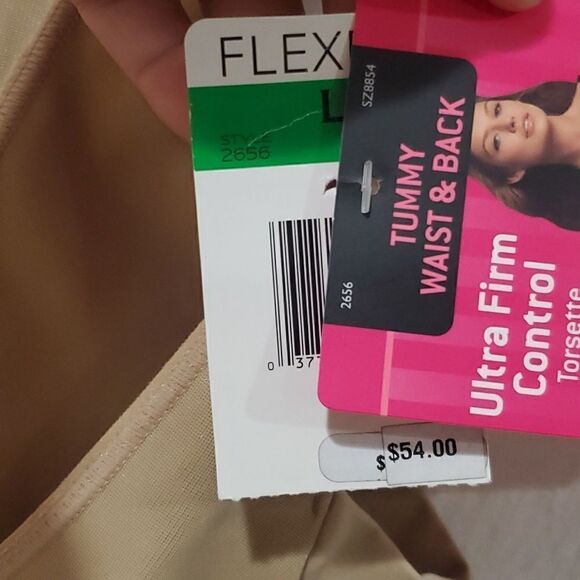 Flexees Ultra Firm Ultimate Tummy Control Torsette Bodybriefer in Nude Size L - Picture 12 of 13